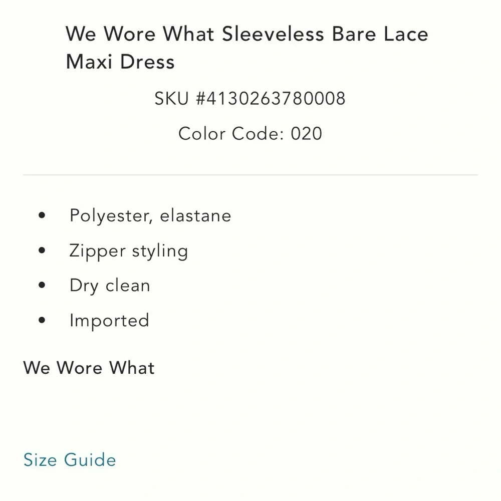 WeWoreWhat Sleeveless Lace Maxi Dress - Picture 4 of 4